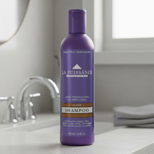 Shampoo Matizador Rubios Grises Silver X 300ml La Puissance