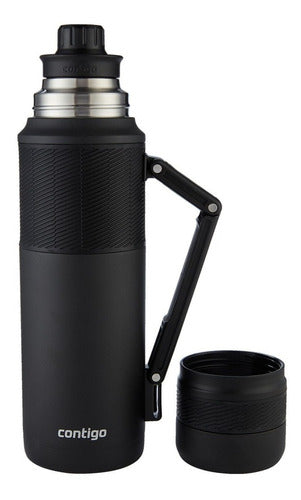 Termo Contigo Ashland Chill 2070897 35hs Agua Caliente 1200cc Color Negro