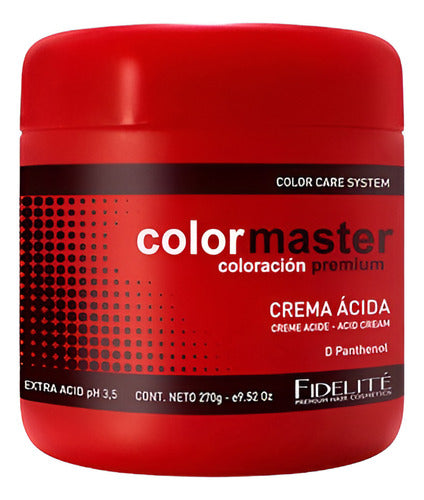 Fidelite Color Master Crema Extra Acida Combo X1000g + X270g