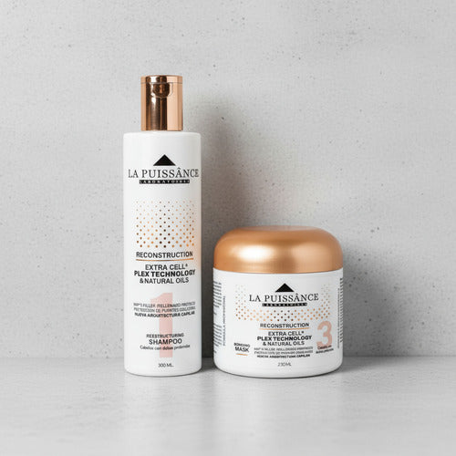 Kit La Puissance Extra Cell Shampoo Paso 1 + Mascara Paso 3