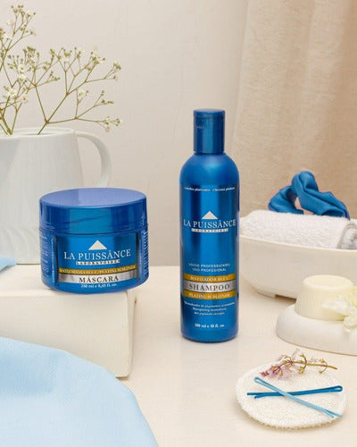 La Puissance Máscara Profesional Matizadora Blue 250ml X3u