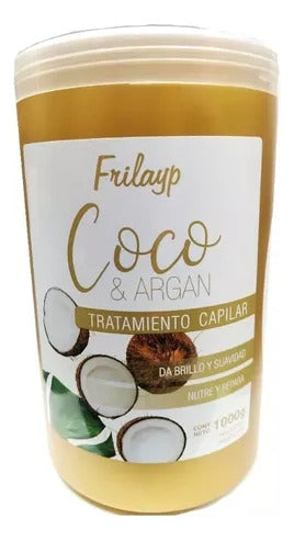 Baño De Crema Coco Y Argan Brillo Y Suavidad  240g  X 5/uni