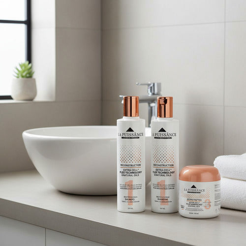 Kit La Puissance Extra Cell Mascara + Shampoo + Balsamo