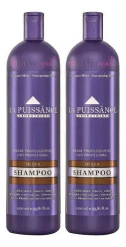 La Puissance Laboratoires Kit 3 Mascaras Capilares Matizador Silver X250ml Uso Profesional Cabellos Grises Rubios Platinados Con Reflejos Ideal Peluqueria Salon Barberia