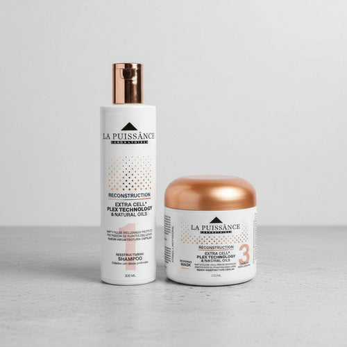 Kit La Puissance Extra Cell Shampoo Paso 1 + Mascara Paso 3