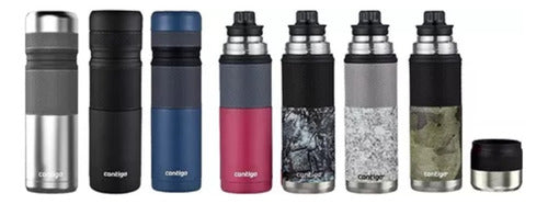 Kit Contigo Botella C/tapa 591cc +termo Acero Inoxidable 1l Acero