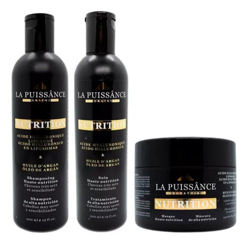 Kit Completo Nutrition Argán Cabellos Secos La Puissance