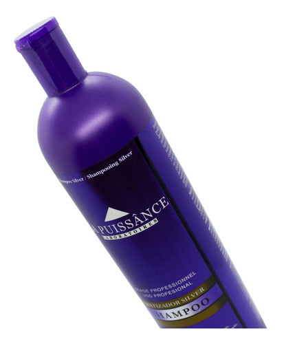 Shampoo Matizador Violeta Silver Rubios La Puissance X1000ml