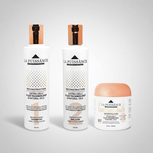 Kit La Puissance Extra Cell Mascara + Shampoo + Balsamo