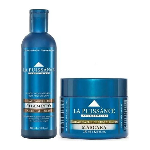 Kit Shampoo Matizador Blue X 300 Ml + Mascara Matizado