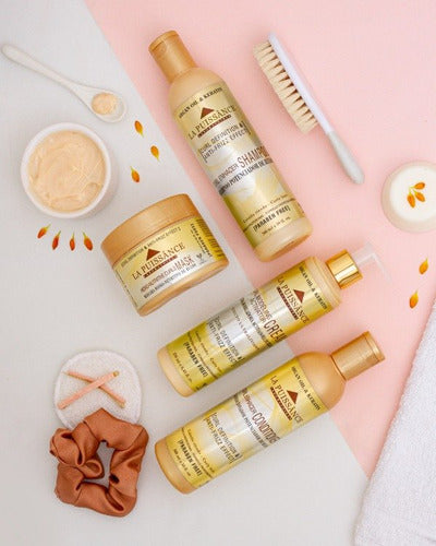La Puissance Kit Shampoo Acondicionador Máscara Crema Rulos