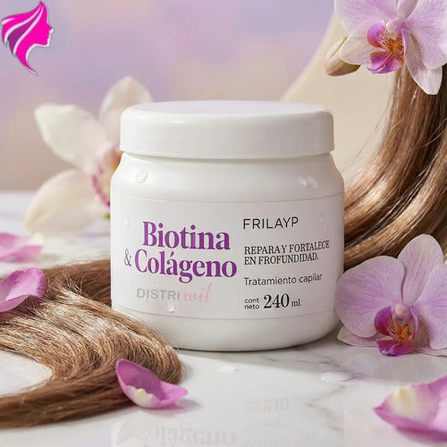 Mascara Capilar Biotina Y Colageno Frilayp X240ml