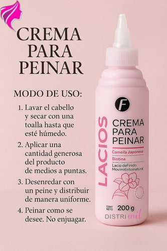 Crema Para Peinar Lacios Frilayp X200g Camelia Japonesa