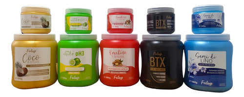 Baño De Crema Coco Botox + Argan + Keratina X 1kg X 3 Uni