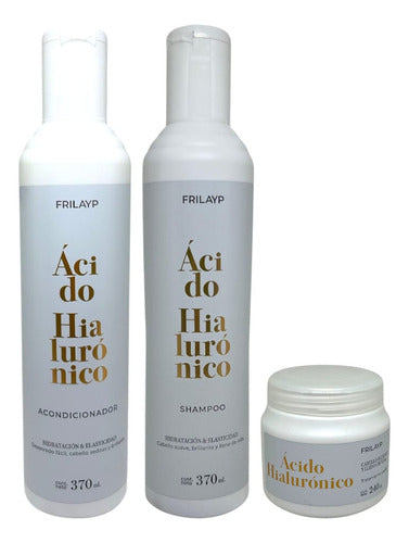 Kit Acido Hialuronico Shampoo + Acondicionador + Baño Crema