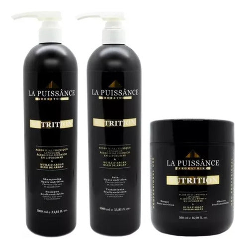 La Puissance Kit Argan Acondicionador X1000 + Shampoo X1000