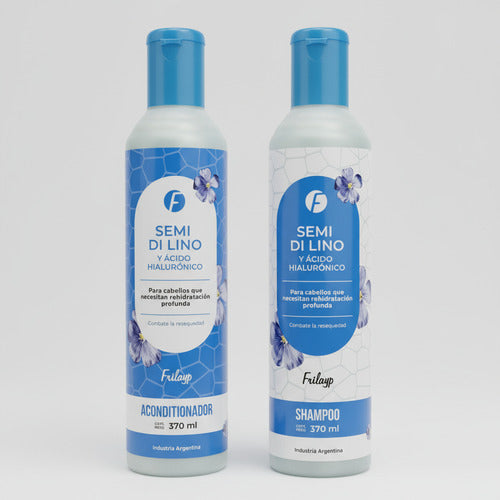 Shampoo + Acondicionador Frilayp Semi Lino Acido Hialuronico
