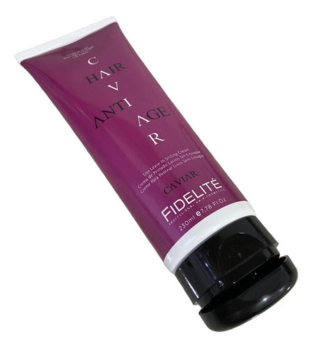 Crema De Peinar Para Cabellos Lacios Caviar Fidelite X 230ml