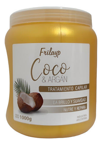 Baño De Crema Coco Botox + Argan + Keratina X 1kg X 3 Uni