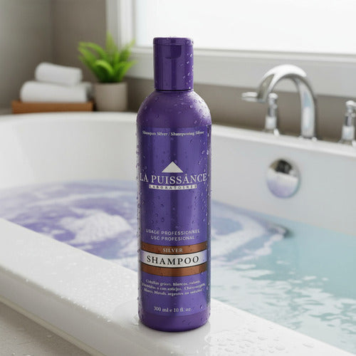 Shampoo Matizador Rubios Grises Silver X 300ml La Puissance
