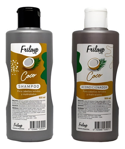 Shampoo + Acondicionador Coco Acido X 970 Ml X 4 Uni