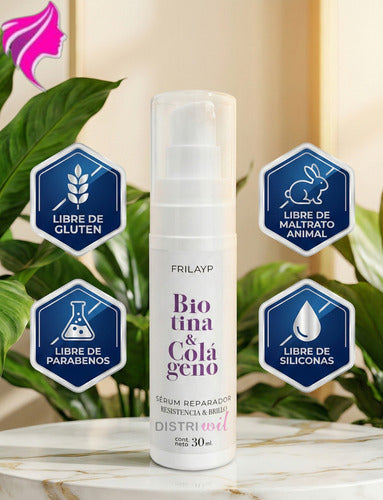 Serum Capilar Biotina Y Colageno Frilayp X30ml Brillo