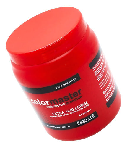 Fidelite Color Master Crema Extra Acida Combo X1000g + X270g