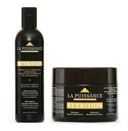 Shampoo 300 Ml + Mascara 250 Gr La Puissance Oleo De Argán