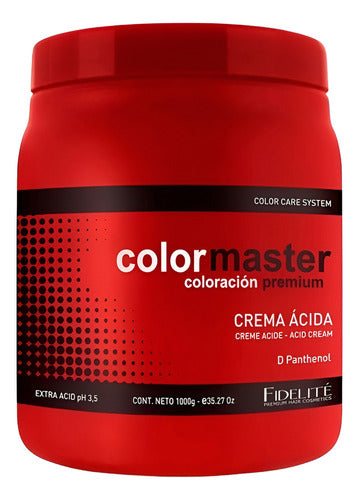 Fidelite Color Master Crema Extra Acida Combo X1000g + X270g