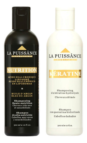 Kit La Puissance Shampoo Keratina + Shampoo Argan Nutricion