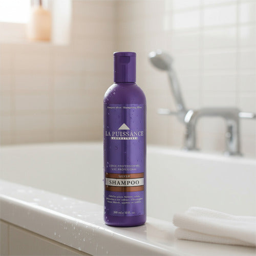 Shampoo Matizador Rubios Grises Silver X 300ml La Puissance