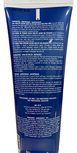 Crema De Peinar Para Cabellos Lacios Caviar Fidelite X 230ml