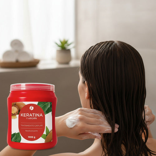Baño De Crema Keratina Argan 1k