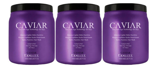Mascara Capilar Hidro Nutritiva Fidelite Caviar X250g