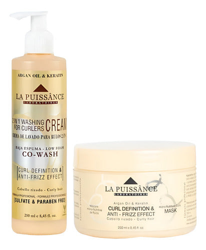 La Puissance Crema De Lavado 2 En 1 Para Rulos X250ml