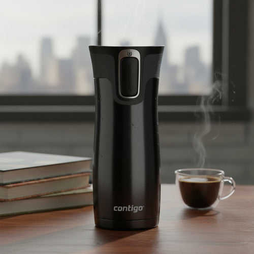 Vaso Termico Contigo Acero Inox West Loop Negro 473ml - Negro