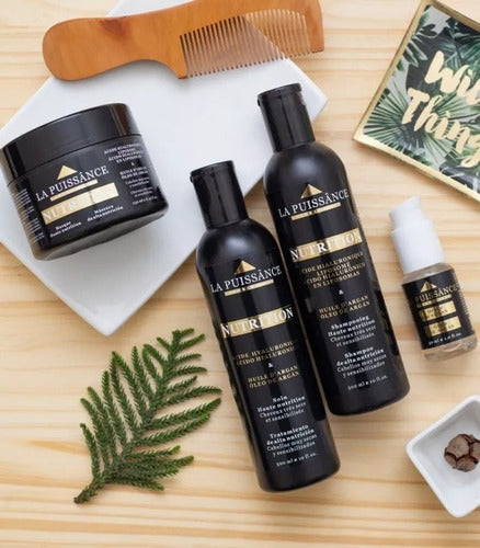 Kit La Puissance Nutre Argan Shampoo + Tratamiento + Mascara