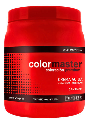 Fidelite Color Master Crema Extra Acida Combo X1000g + X270g