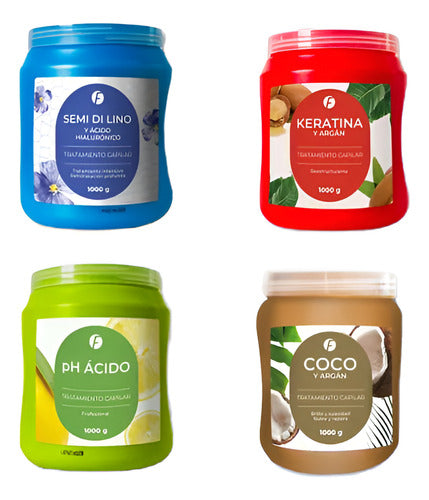 Baño De Crema Coco Botox + Argan + Keratina X 1kg X 3 Uni