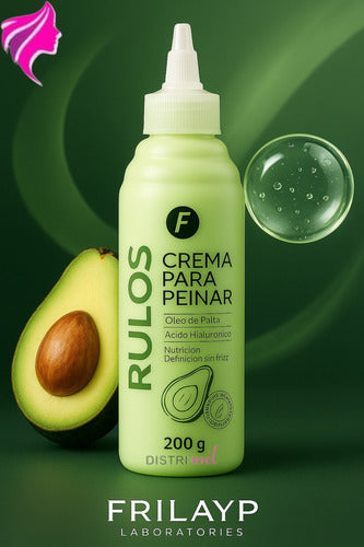 Crema Para Peinar Rulos Frilayp X200g Con Oleo De Palta