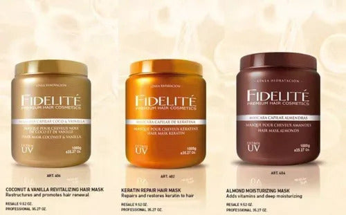 Kit Mascara Fidelite Almendras + Coco Con Vainilla 270g X2u