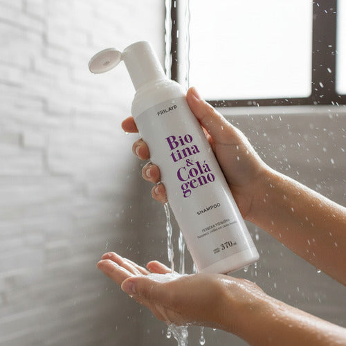 Kit Frilayp Biotina Colageno Shampoo + Acondicionador X370ml