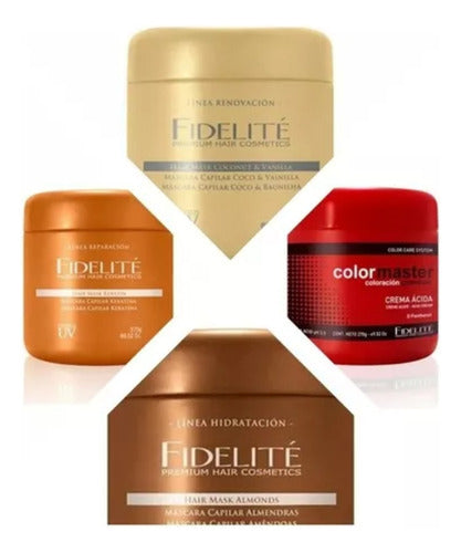 Kit Fidelite Coco Y Vainilla Renovacion Mascara 1000g + 270g