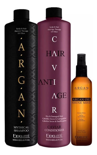 Shampoo Argan Mythical - Fidelite Filtro Uv - X900ml