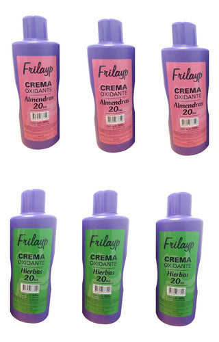 Crema Oxidante Almendras - Hierbas  De 20 Vol 920ml X 3 Uni