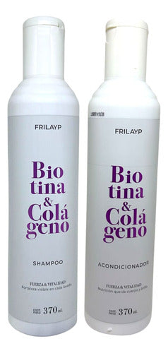 Kit Frilayp Biotina Colageno Shampoo + Acondicionador X370ml
