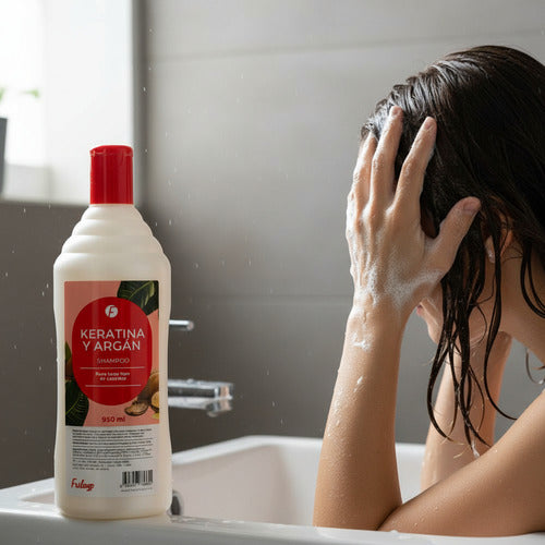 Shampoo Keratina Y Argan X970ml