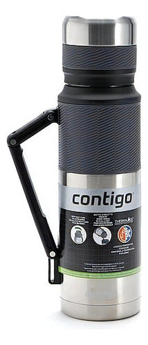 Termo Termico 1.1l Ceba 360 Contigo Ss Gris Acero Inoxidable Cromo