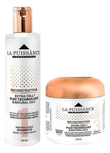 Kit La Puissance Extra Cell Shampoo Paso 1 + Mascara Paso 3