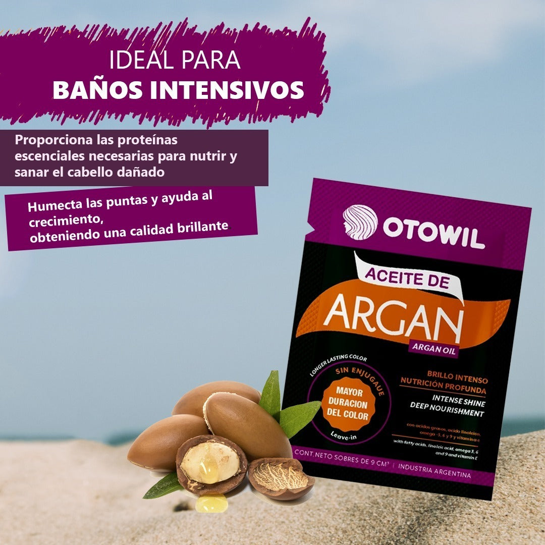 Aceite De Argan Nutricion Y Brillo En Frasco X6 Uni X 60ml